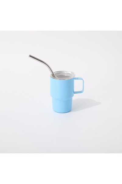 Generic Stainless Steel Straw Cup 3oz Mini Pocket Portable Water Bottle
