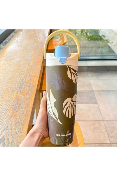 Generic Vacuum Insulated Dual Drink Flip Lid Sports Cup Cold Fitness Large