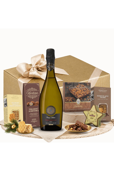 houseofgifts Pachet cadou de Crăciun cu prosecco, ceai, ciocolată și praline,...