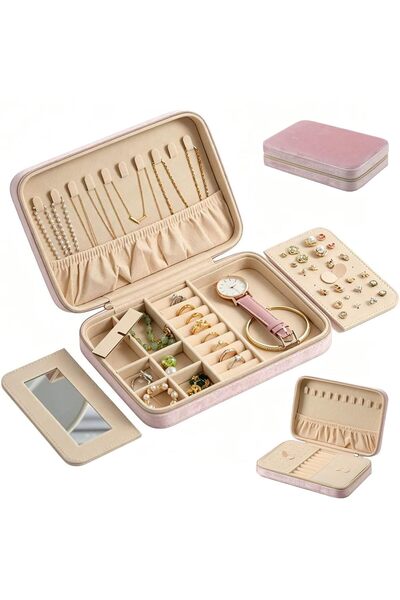 Generic Travel Jewelry Box, Portable Jewelry Case, Travel Jewelry Case for Wo...