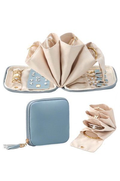 Lolalet Jewelry Travel Organizer, Jewelry Case with Compartments for Women, S...