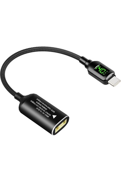 Generic Slim Tip to USB C Adapter, Square Tip Power Converter, USB Type C Cha...