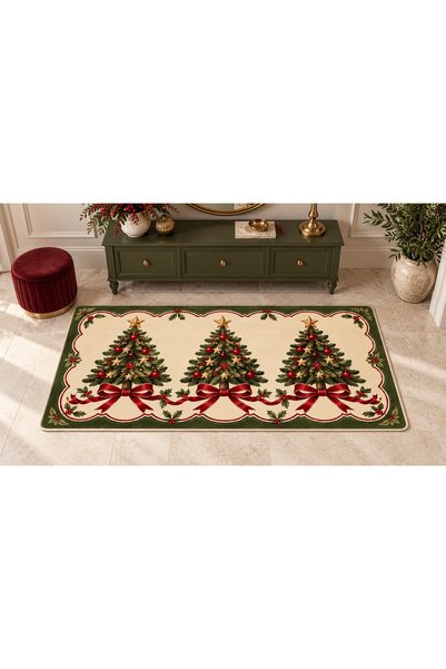 Rugs Modern Halı ETA New Year's-Themed Patterned Woven-Back Rug eta4481