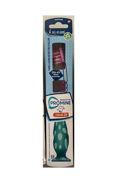 Sensodyne فرشاة أسنان ناعمة للأطفال من بروميين، مناسبة للأطفال بعمر 6 سنوات ف...