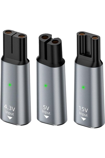 Generic 3PCS Type-C Shaver Charging Converter for Philips, USB-C Charging Con...