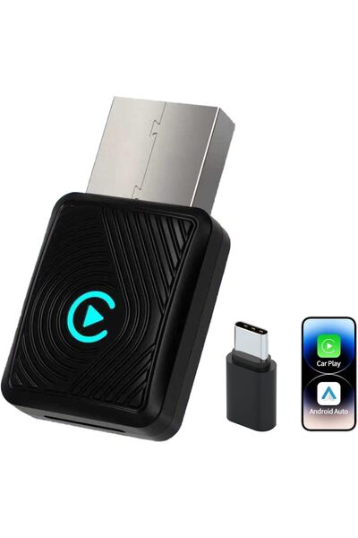 Generic New Mini Wireless CarPlay Adapter, 2 in 1 for Apple Carplay and Andro...