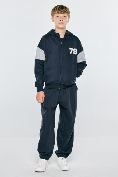 Big Star Pantaloni de trening bleumarin pentru băieți Parys 403 140