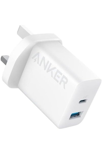 Generic شاحن USB-C بقوة 20 واط، شاحن آيفون، شاحن حائط سريع بمنفذين USB