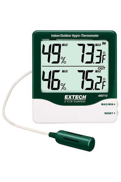 Extech 445713 Big Digit Indoor/Outdoor Hygro-Thermometer