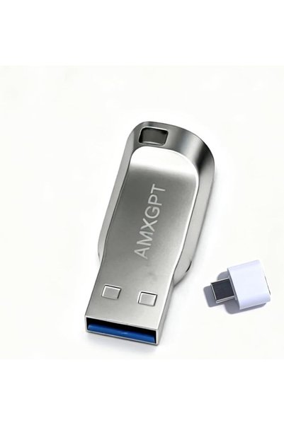 Generic 64GB USB 3.0 Flash Drive with Type-C Adapter, All-Metal Waterproof Th...