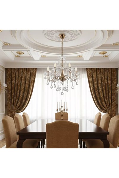 Generic Brand Modern Chandelier Gold+Silver Chandeliere14*5