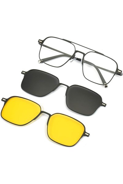 Generic Magnetic Clip on Sunglasses for Men & Women Polarized UV Protection R...