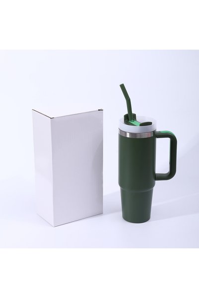 Generic 30oz 304 Stainless Steel Insulated Tumbler, Handle and Straw, Double ...