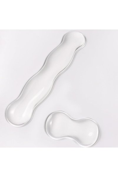Generic Clear Gel Wrist Rest for Keyboard and Mouse, Clear Silicone Keyboard ...