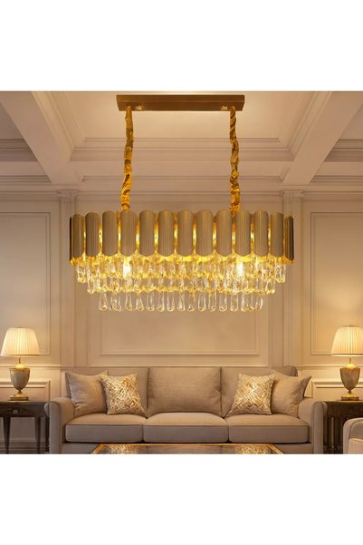 Generic Brand Modern gold crystal chandelier, size 300*800 mm, with an E14*10...
