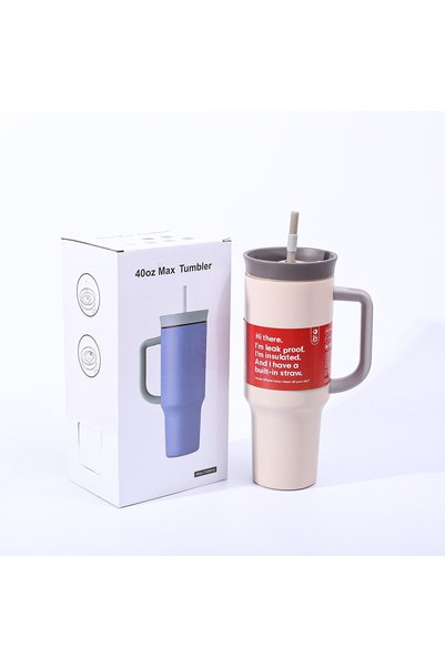 Generic 40oz 304 Stainless Steel Insulated Straw Tumbler, Double Wall Vacuum ...