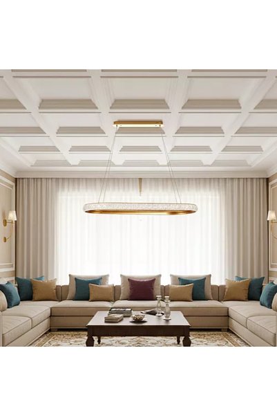 Generic Brand Modern Gold Color Lighting Fixture 3 Lights 1000*350 mm 95 W