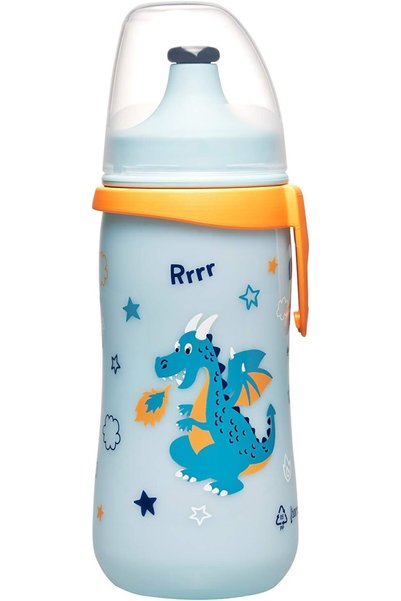 Generic Kids Cup, Push Pull Lid, Dragon, 330ml, 1 of Piece