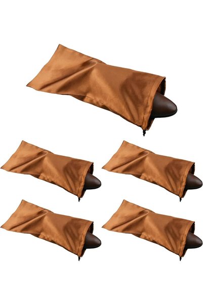 Generic 6 Pack Shoe Bags for Travel, Satin Drawstring Shoe Storage Bags, Dust...