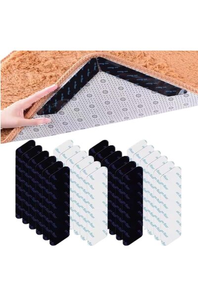 Generic 16 PCS Non-Slip Carpet Tape，Reusable and Washable Area Carpet Tape fo...
