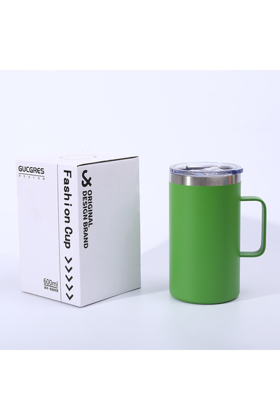 Generic 304 Stainless Steel Insulated Mug with Handle, Powder-Coated Double W...