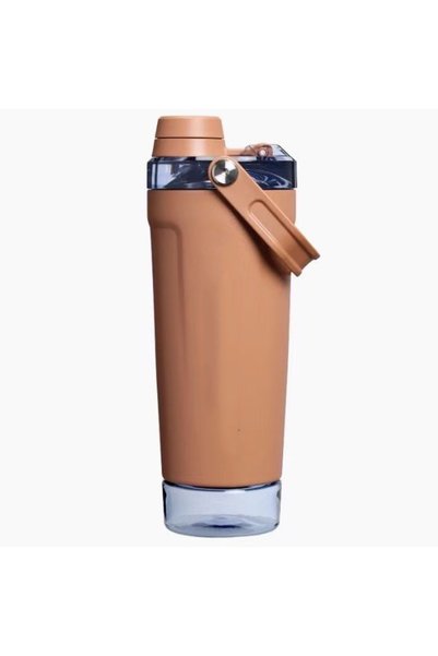 Generic زجاجة شاكر معزولة من الفولاذ المقاوم للصدأ مع مقبض، كوب رياضي محمول ب...
