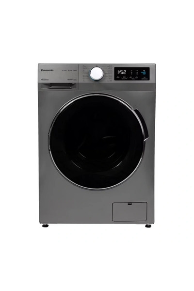 PANASONIC Automatic Front Load Washing Machine 9 kg, Inverter, Silver, NA-18M...