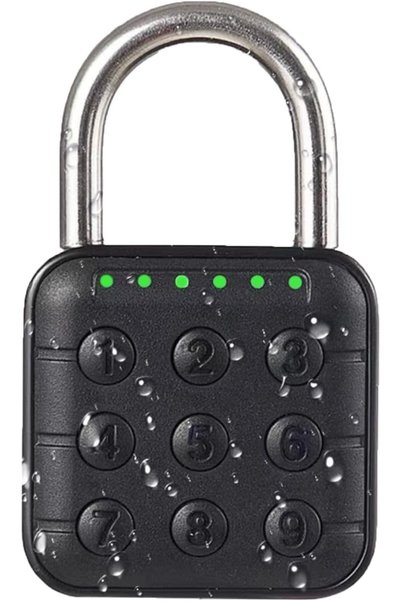 Generic Combination Lock for Locker, 6 Digit Waterproof Smart Code Padlock, C...