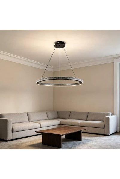 Generic Brand Najaf Modern Black Lighting 3 Lights 75W Diameter 60 cm