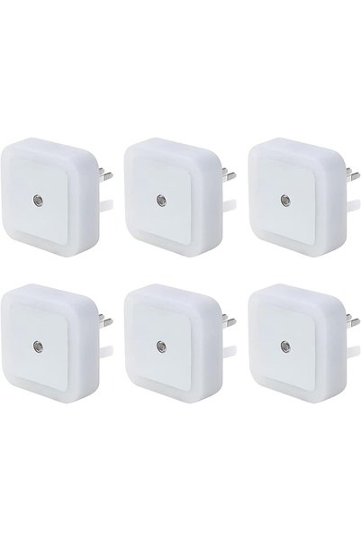 Generic إضاءة ليلية LED من Xspring تُوصل بالحائط، مع مستشعر من الغسق إلى الفج...