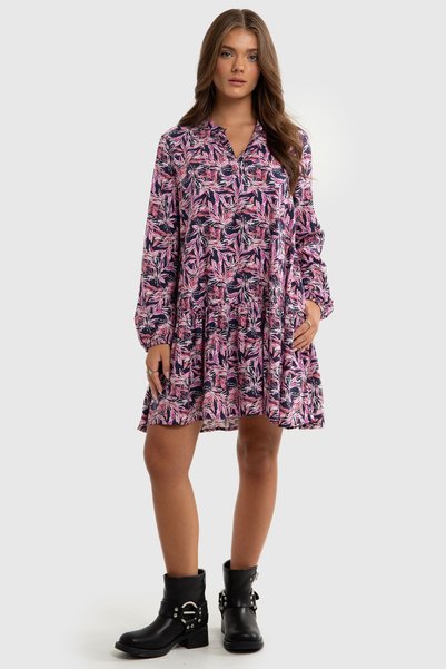 Big Star Rochie pentru fete din viscoză cu imprimeu floral Poluna 000 152