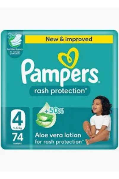 Pampers NO 4(7-14KG)MEGA PACK 74PCS