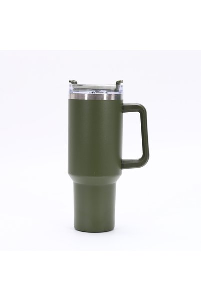 Generic 40oz Insulated Tumbler with Handle and Straw, Double Wall Vacuum 304 ...