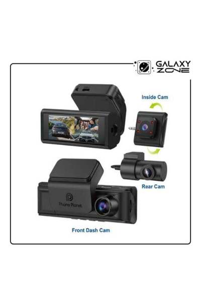 PHONE PLANET كاميرا سيارة ذكية PP-DC03 – تسجيل بدقة 4K، رؤية ليلية، كشف الحوادث