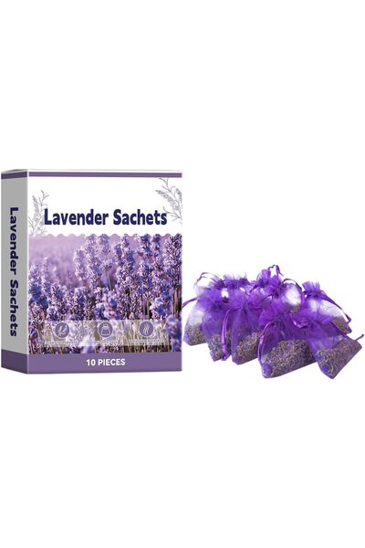 Generic 10 Pack Natural Lavender Sachets Bags,Home Sachets,Fresh Air,Portable...