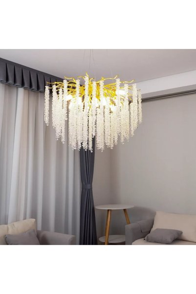 Generic Brand Najaf Modern Golden with Transparent E14*13 Bulb 80 cm