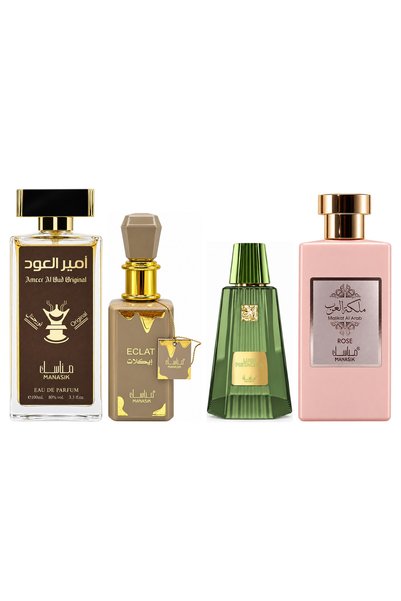 MANASIK Set 4 Manasik, Ameer al Oud Original + Eclat + Lush Pistachio + Malik...