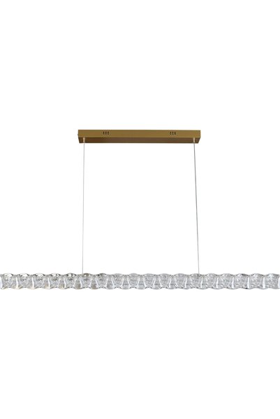 Generic Brand Najaf Modern Rectangular Golden Lighting 3 Lights 55W