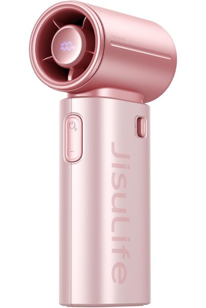 Generic Handheld Fan Life9S - Sleek Chrome: Turbo Power, 22 Hours Cooling
