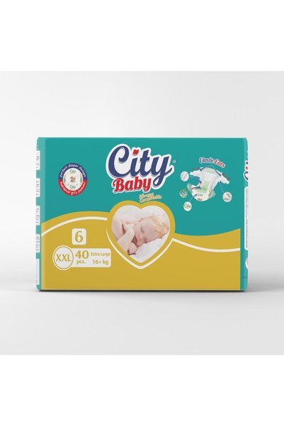 CITY BABY Diapers Size 6 - XXL - 16+ kg - 40 Pcs