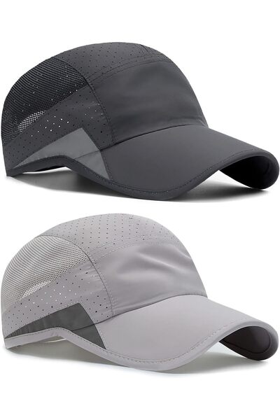 Generic 2 Pack Quick-Dry Men’s Baseball Caps, Lightweight Breathable Mesh Run...