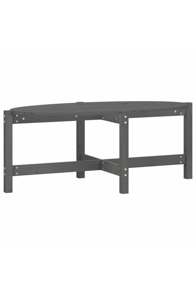 vidaxl Măsuță de cafea, gri, 118x63x45 cm, lemn masiv de pin