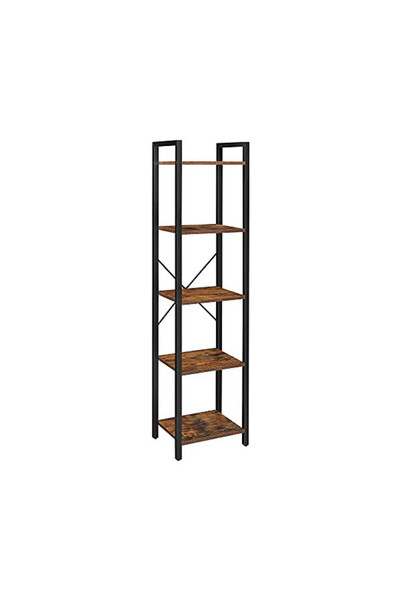 Talis Bookcase, Talis, Rustic Brown, 5 shelves, 40 x 30 x 153 cm