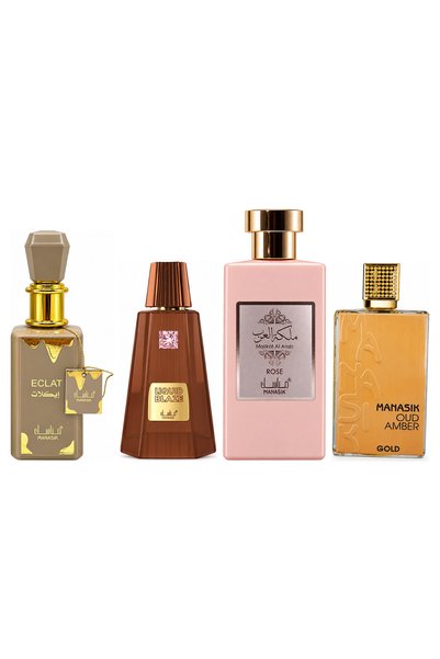 MANASIK Set 4 parfumuri Manasik, Eclat + Liquid Blaze + Malikat al Arab Rose ...