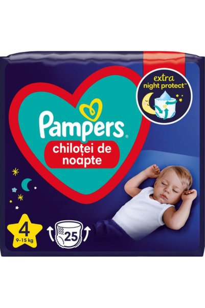 Pampers Scutece-Chilotei de Noapte - Pants Extra Night Protect, marimea 4 (9-...