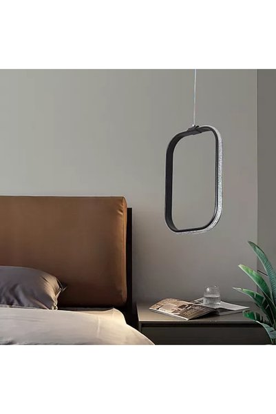 Generic Brand Modern Rectangular Black Lighting Fixture, 3 Lights, 30 Cm, 30 ...