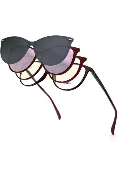 Generic Magnetic Clip on Sunglasses for Men & Women Polarized UV Protection R...