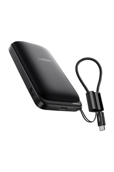LISEN Baterie externa Lisen, MagSafe, wireless Qi2, incarcare rapida prin cab...