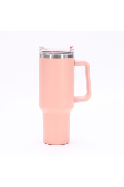 Generic 40oz Insulated Tumbler with Handle and Straw, Double Wall Vacuum 304 ...