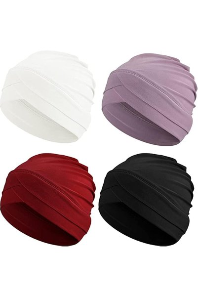 Generic Women Turban Hats Slouchy Sleep Cap Headwear Cross Straps Elastic Mak...